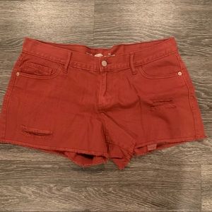 EUC Old Navy Orange Denim Jean Shorts